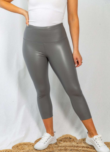 White Birch P40091XL Faux Leather Legging