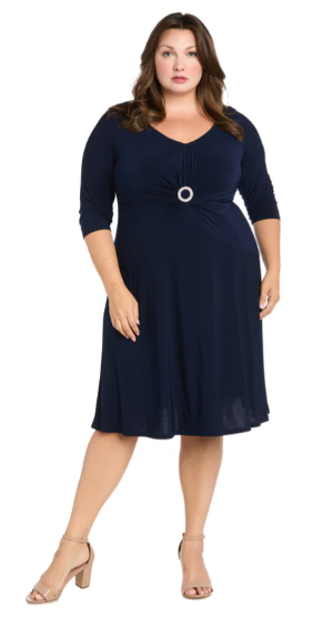 RM Richards 1650 Ity Ruched Dress