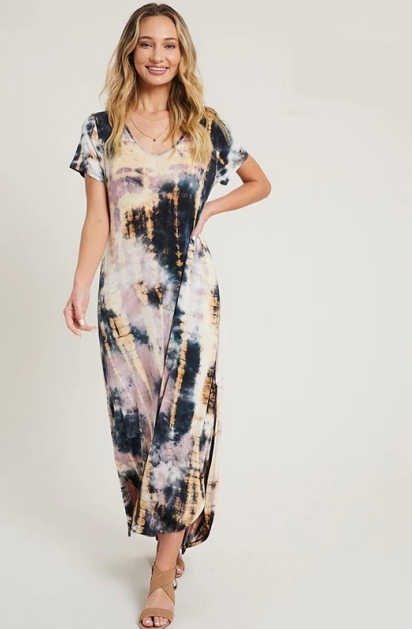 EESOME PDJ52551 Print Maxi Dress