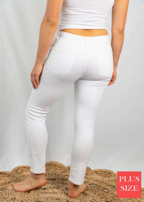 White Birch P40071P Distressed White Denim