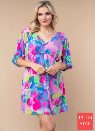 White Birch D73532AP Tieback Midi Dress