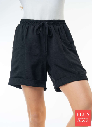 White Birch P77126PAVE Plus Size Shorts