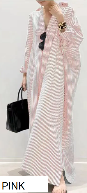 Dawl Face T10385FD51 Striped Button Duster
