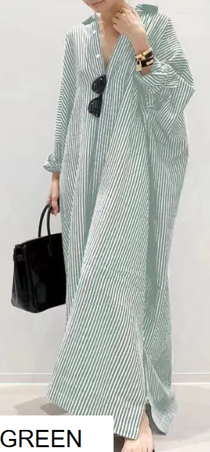 Dawl Face T10385FD51 Striped Button Duster