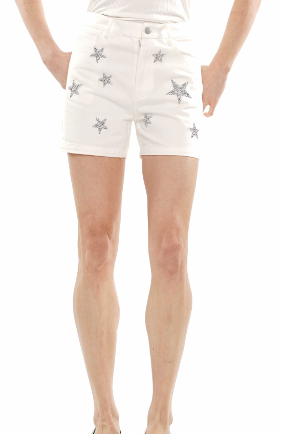 Why P220043 Denim Star Shorts