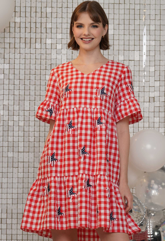 Why D230307 Print Star Dress