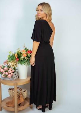 White Birch D73469XL One Shoulder Maxi Dress