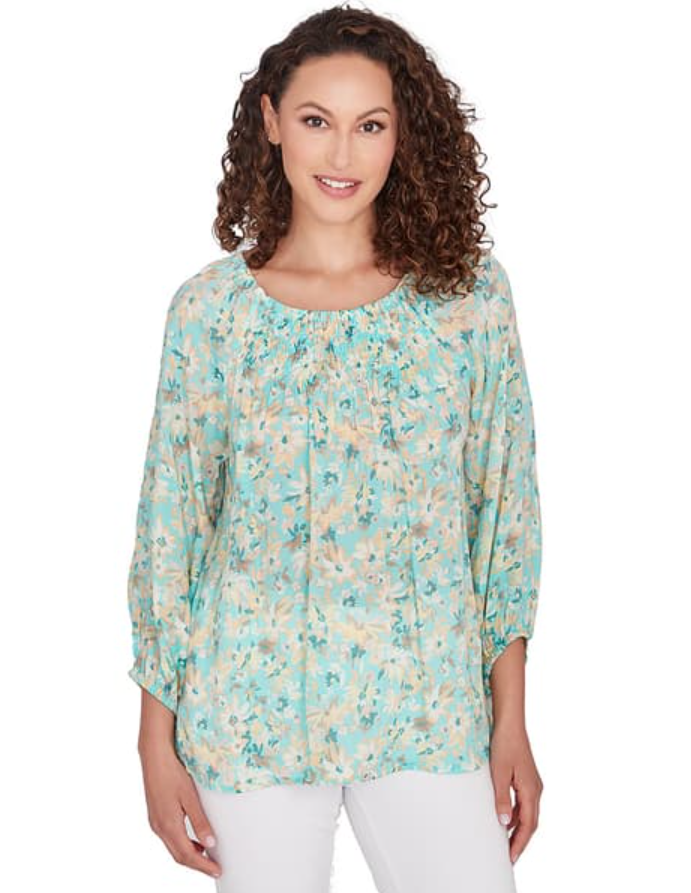Skye's The Limit 43141 Floral Print Top