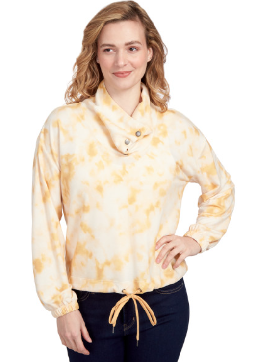 Skye's The Limit 70556 Knit Tie Dye Sweatshirt