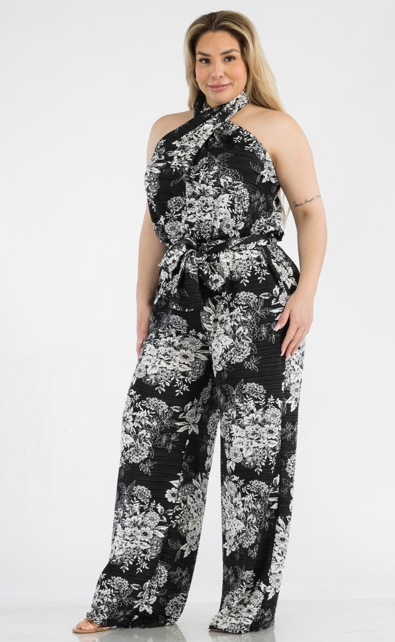 Karen T 9330 Sleeveless Tie Back Jumpsuit