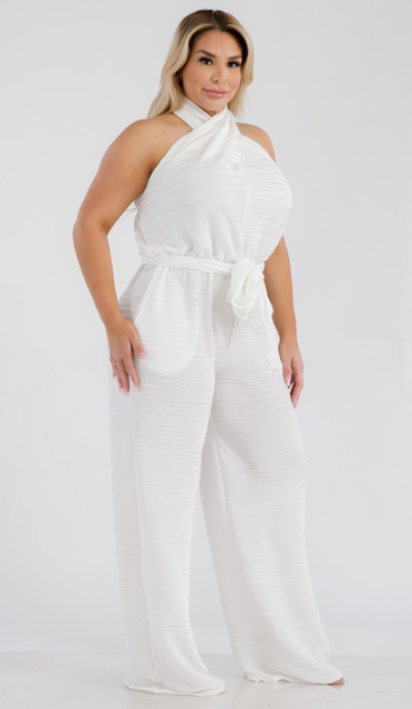 Karen T 9330 Sleeveless Tie Back Jumpsuit