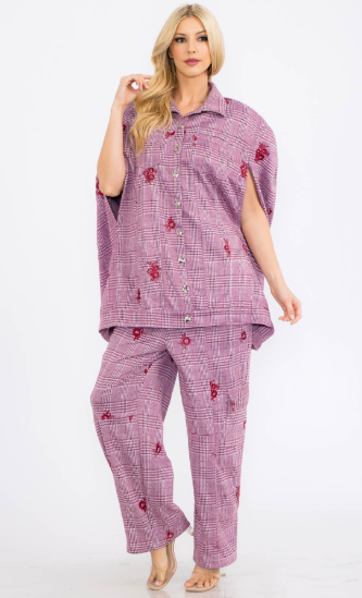Karen T 9514 2pc Pant Set