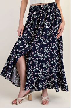 Eesome SKS11142 Maxi Print Skirt