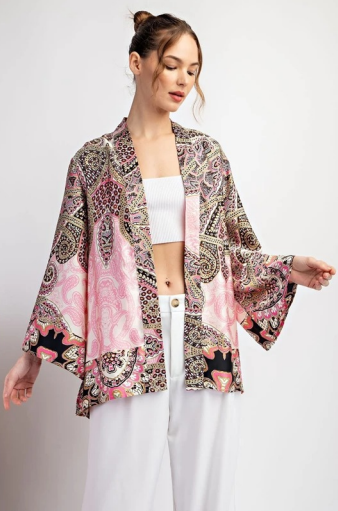 Eesome JK9108 Tie Waist Kimono