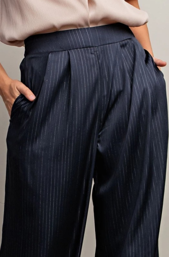 Eesome PK7956 Wide Leg Stripe Pant