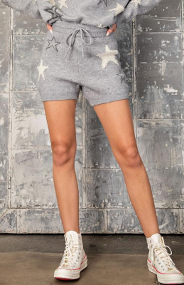 Eesome SPK2639 Tiewaist Sweater Shorts