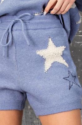 Eesome SPK2639 Tiewaist Sweater Shorts