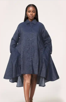 Kara Chic 7042D Faith Denim Dress