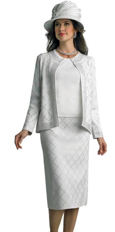 Lily & Taylor 793 3pc Knit Suit