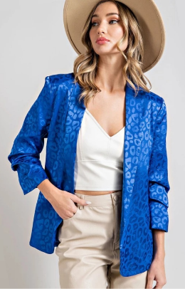 Eesome PJK4972 Plus Size Satin Blazer