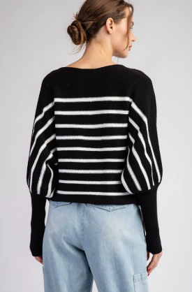 Eesome SG10440 Stripped Pullover Sweater