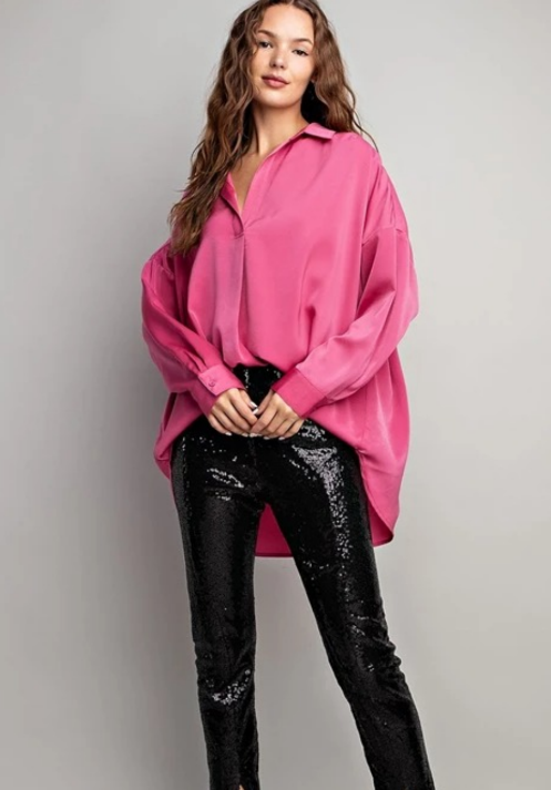 EESOME PTG6501 Long Sleeve Blouse Top
