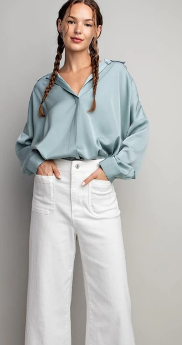 EESOME PTG6501 Long Sleeve Blouse Top