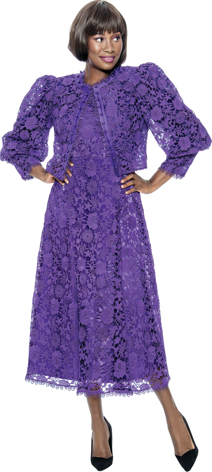 Terramina 7051 Lace 2pc Jacket Dress