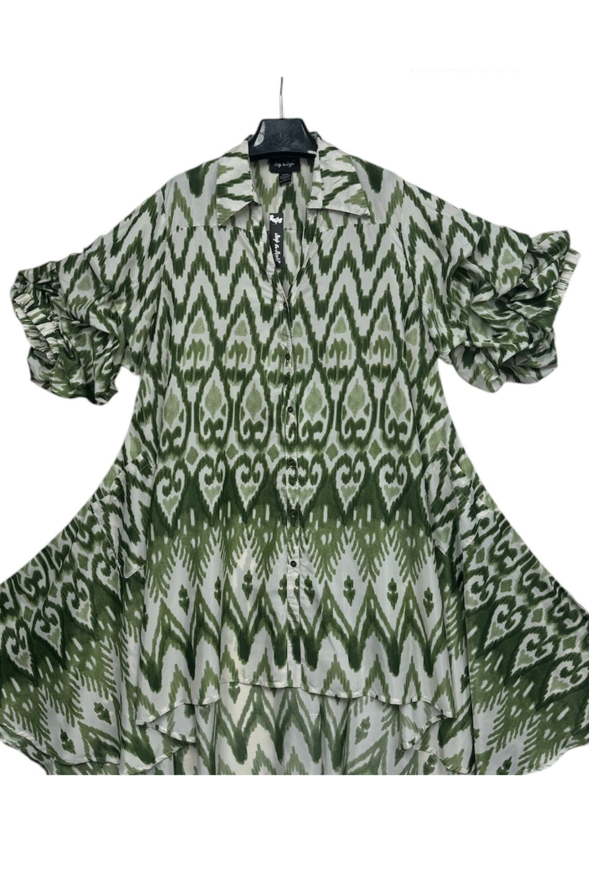Step In Style AA21123KAST Print Shirt Dress