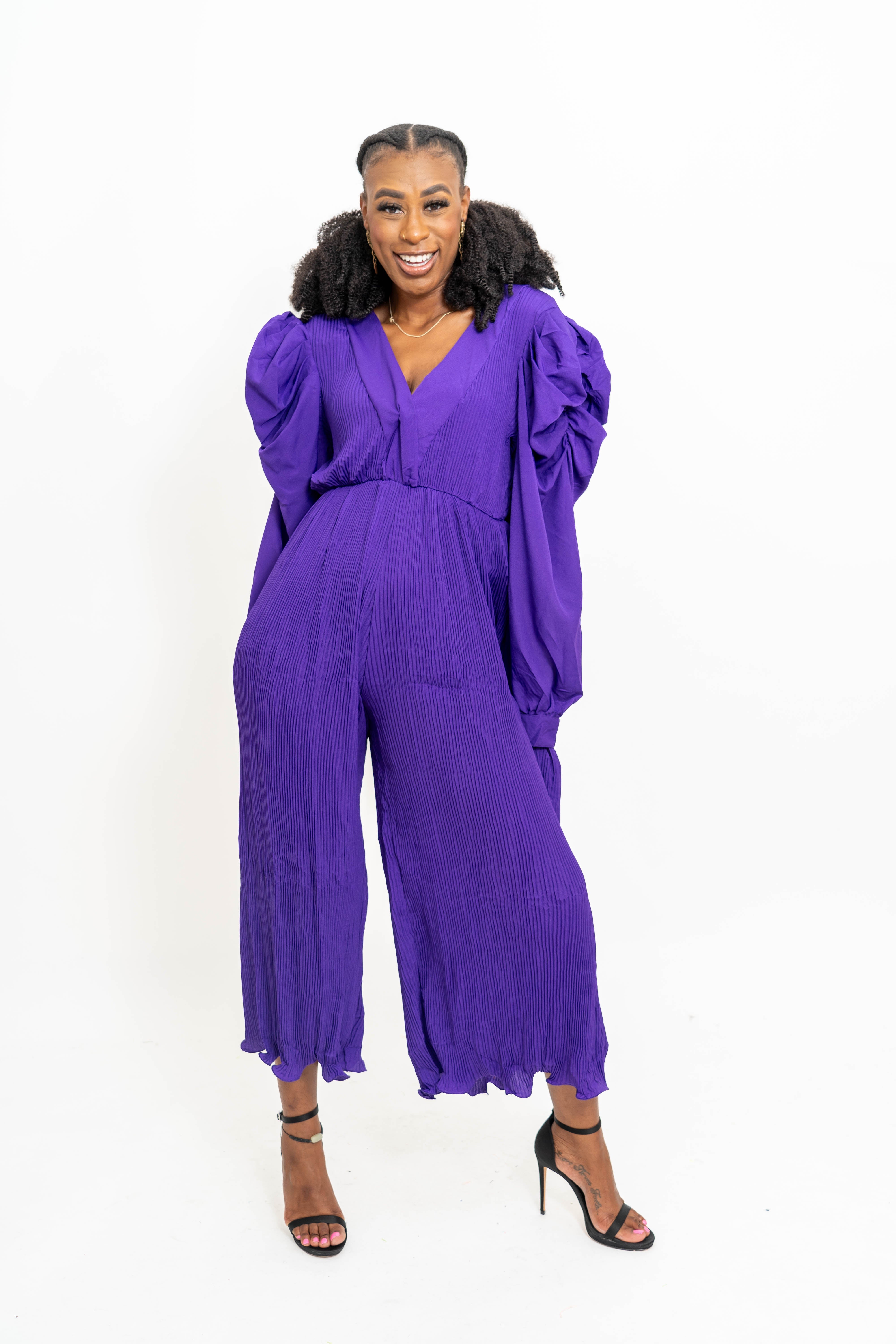 Wowo JP24255 Pleated Jumpsuit