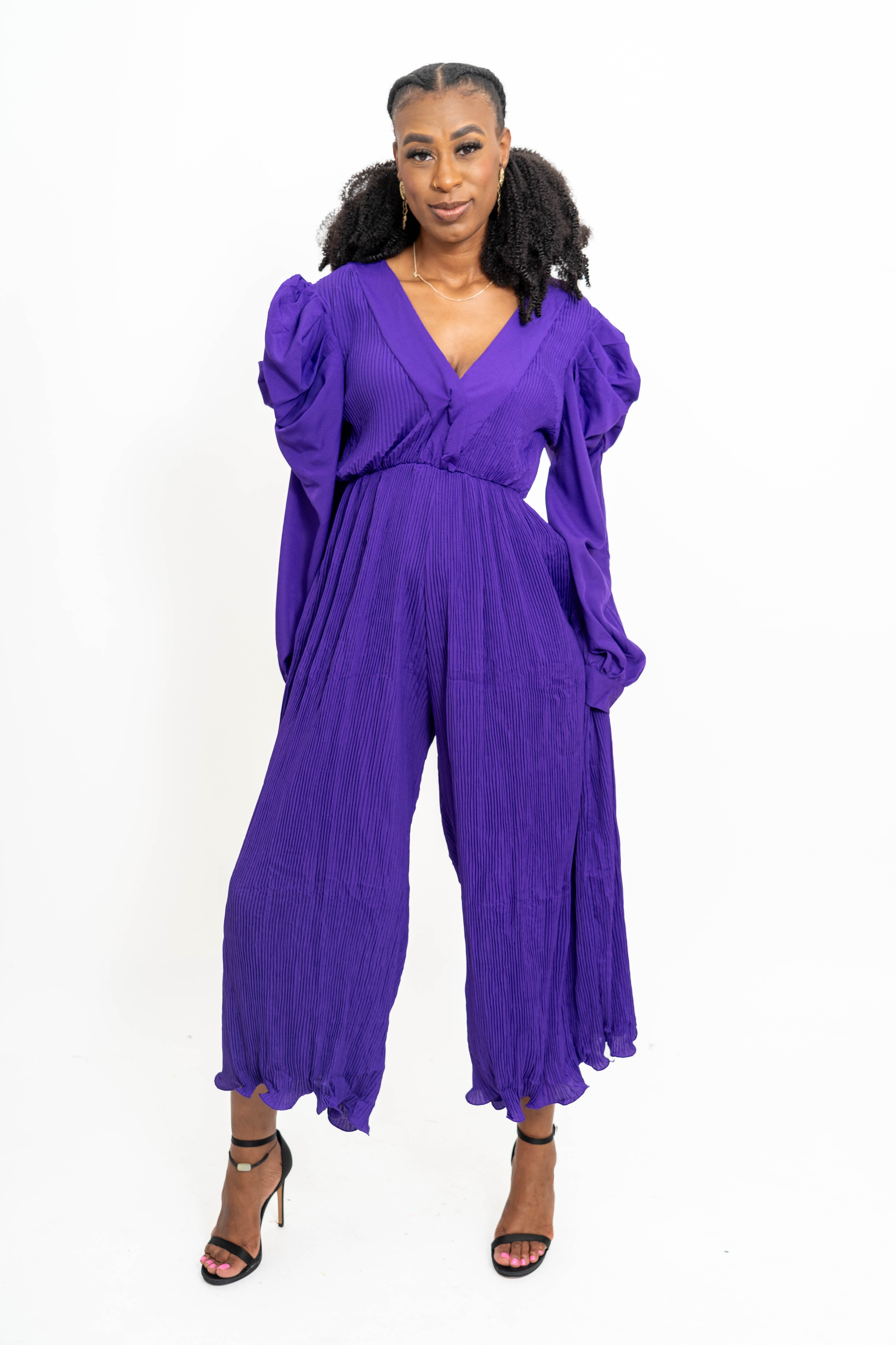 Wowo JP24255 Pleated Jumpsuit