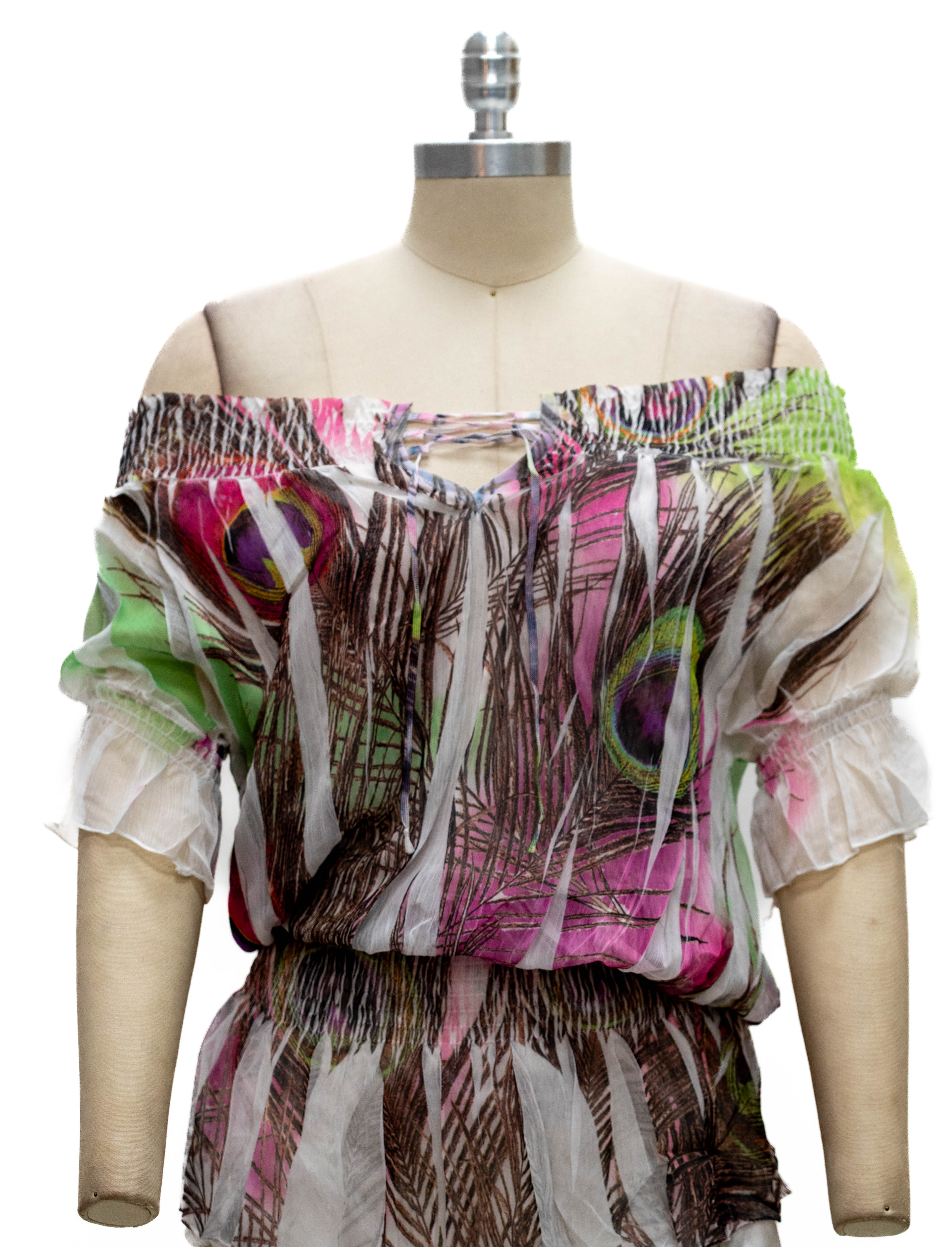 Paris Paris 8415 Smocked Blouse