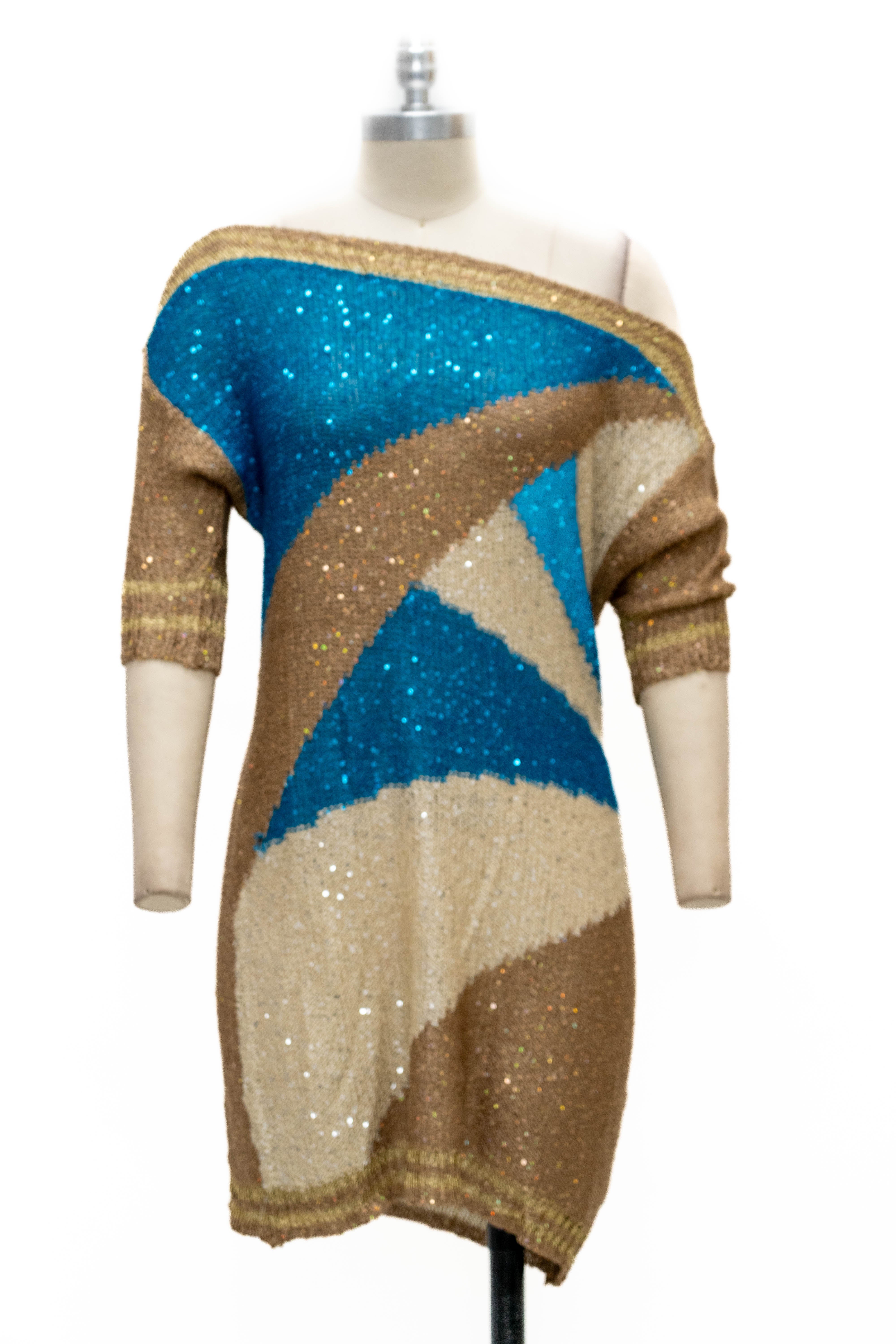 Paris Paris 8830 Long Knit Sweater Dress