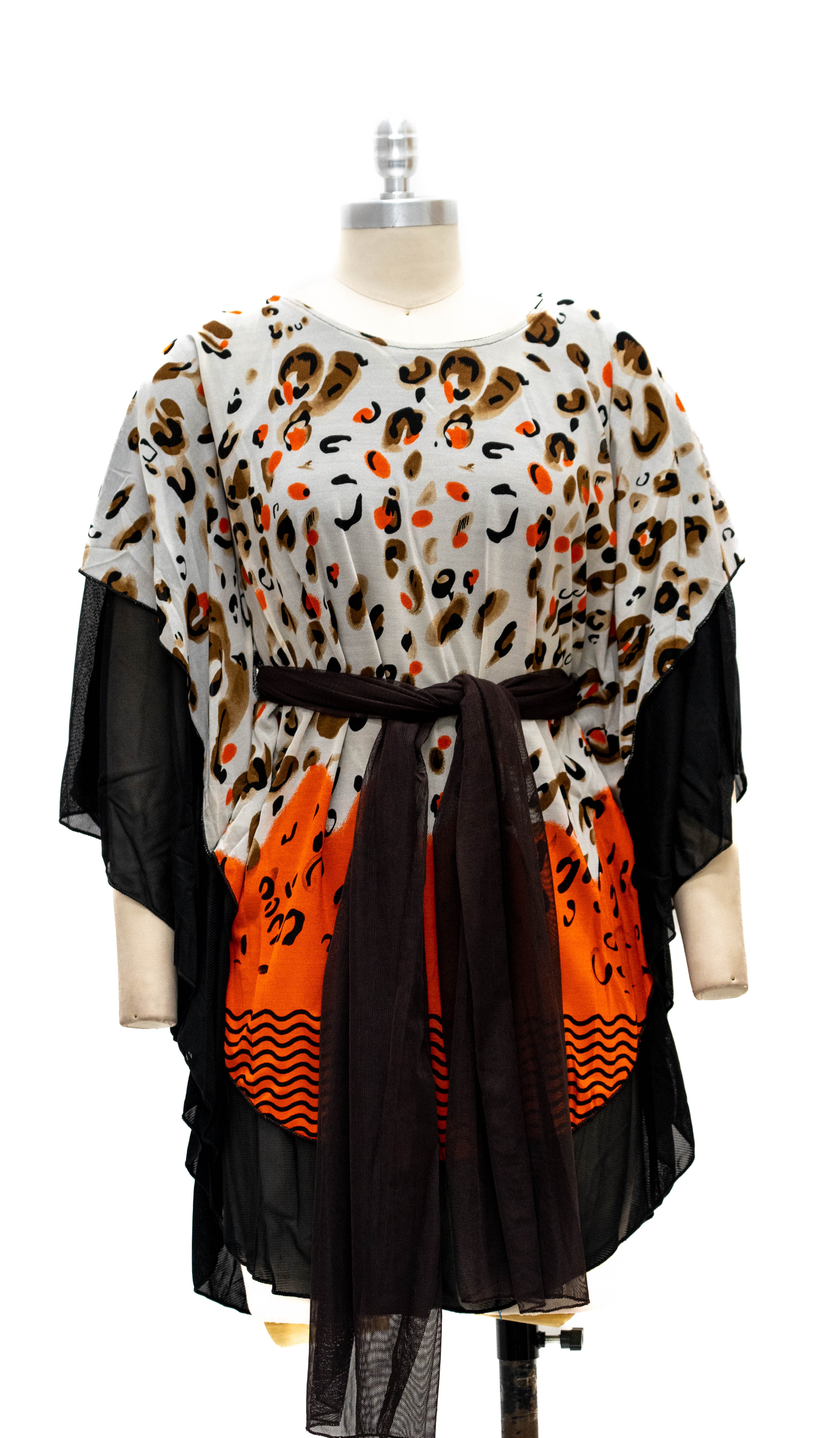 Paris Paris 81287 Print Poncho Top