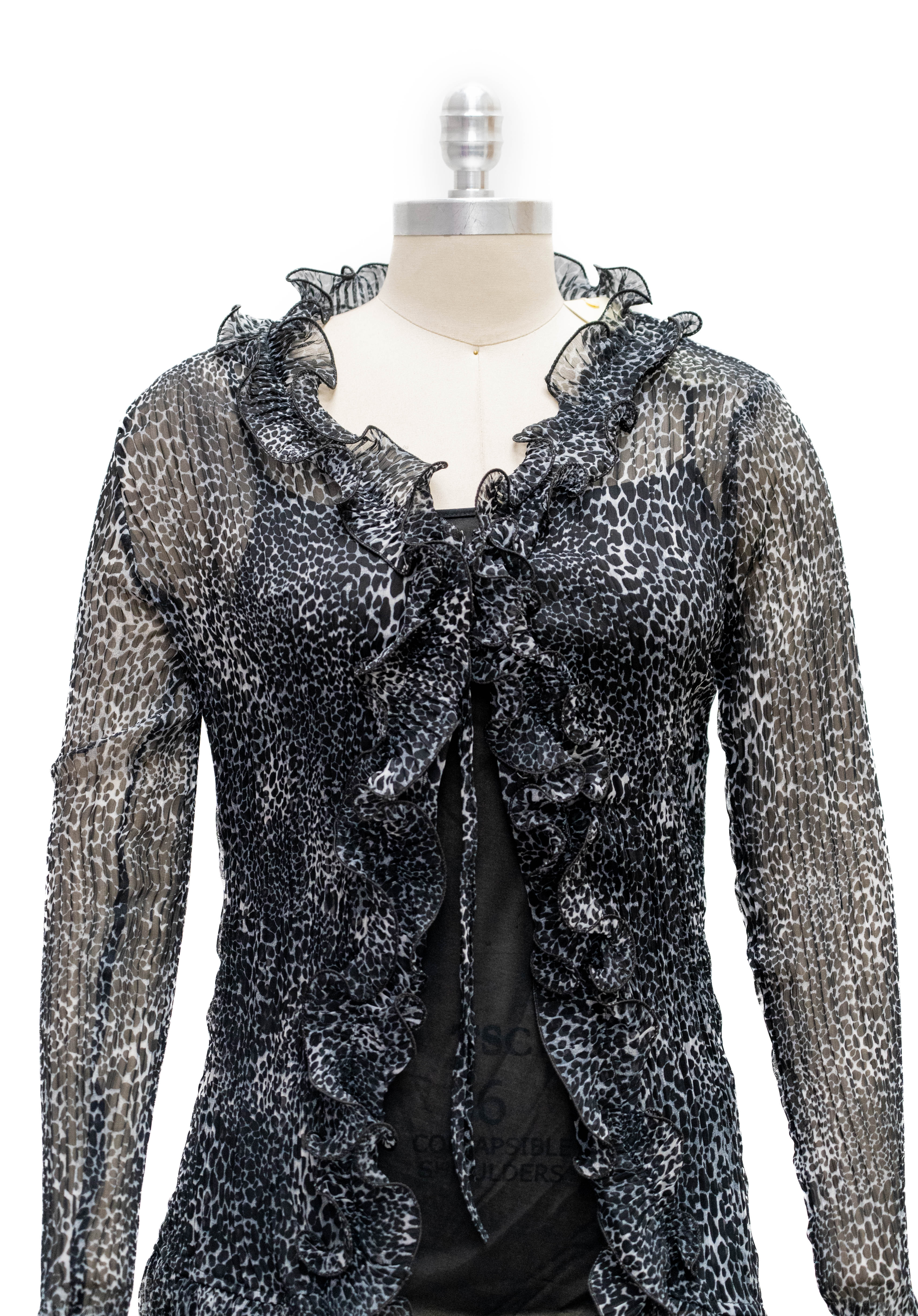 Micheal K 8071 Ruffle Front Blouse