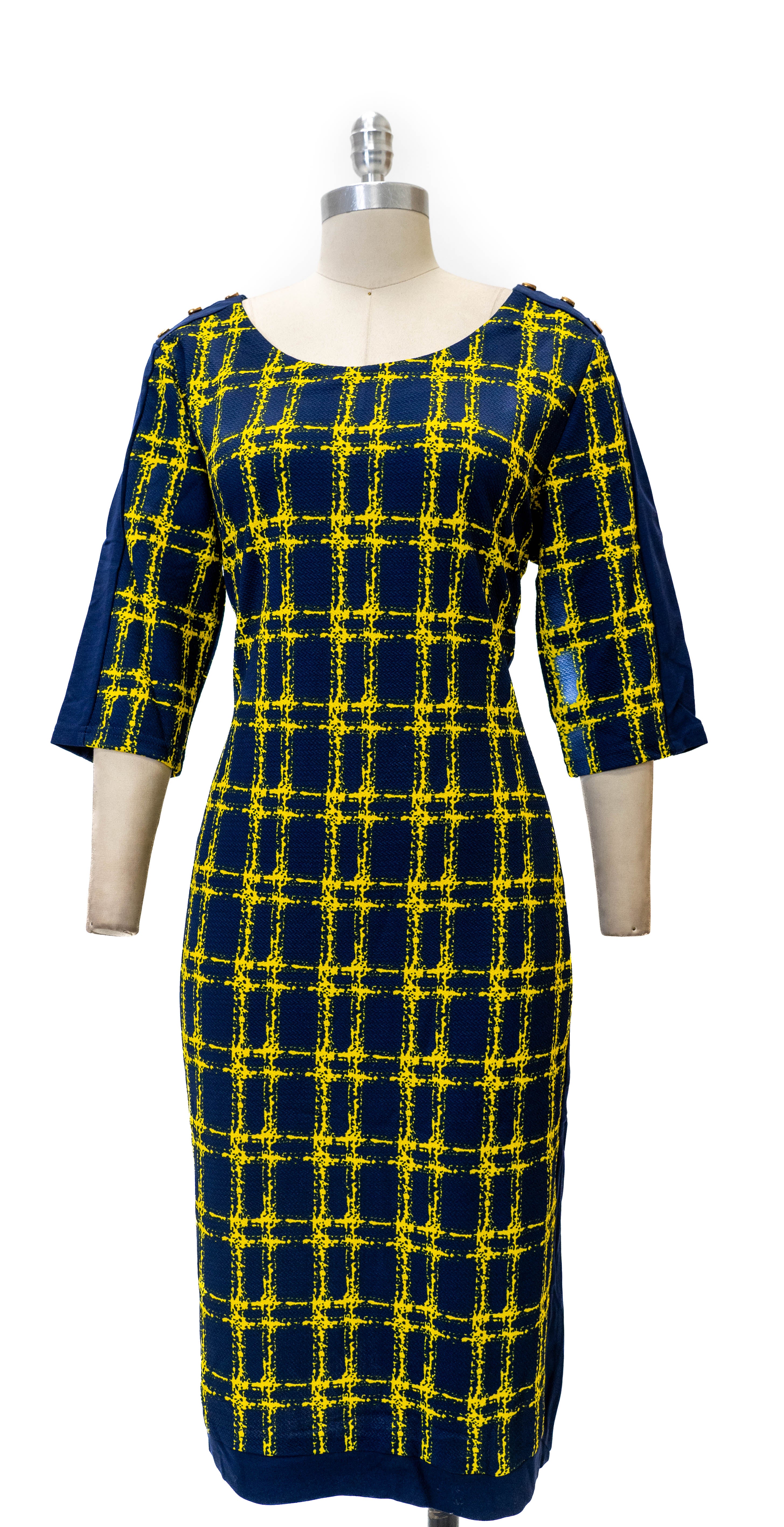 Micheal K 8430 Hatch Print Dress