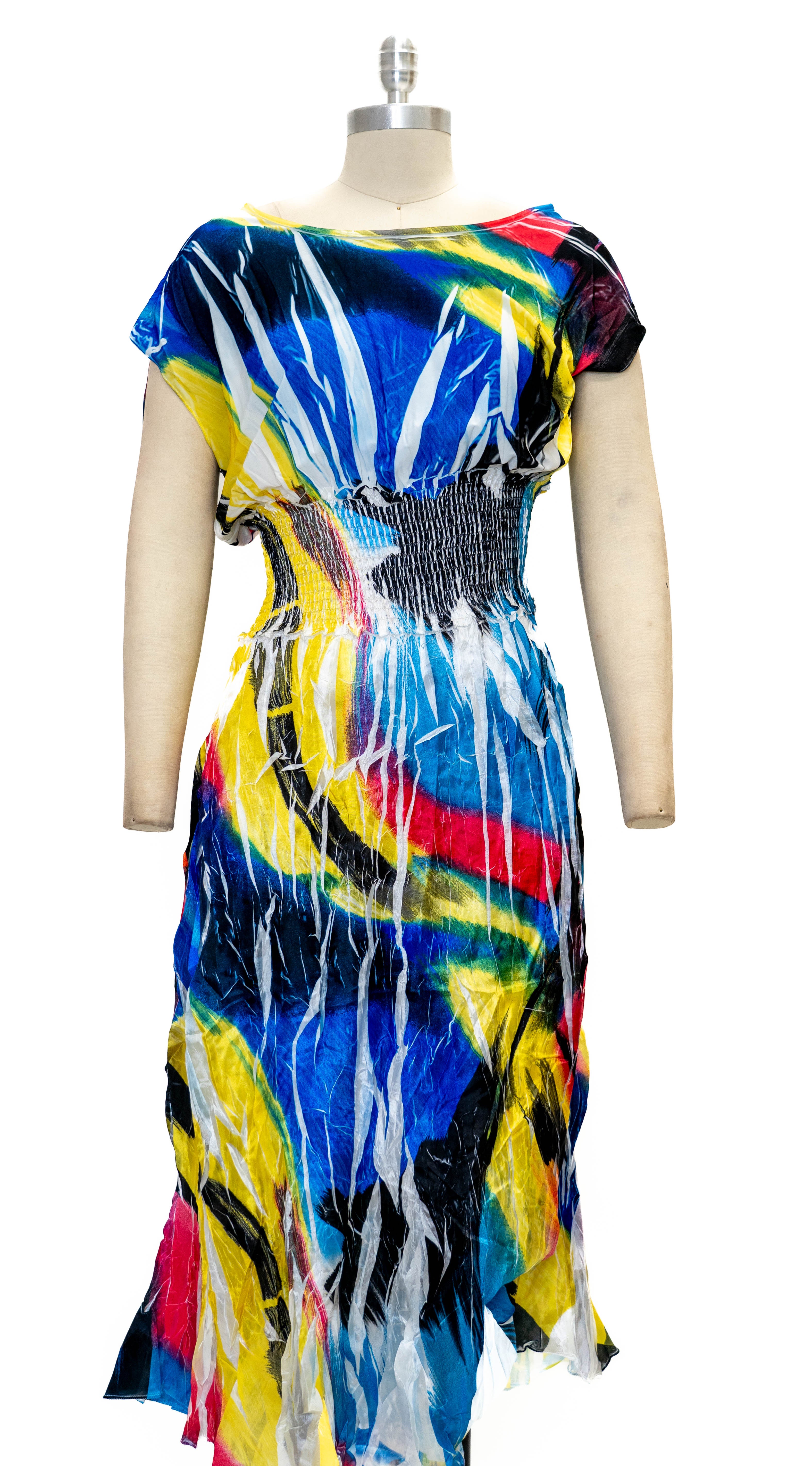 Paris Paris 8368 Smocked Waist Dress