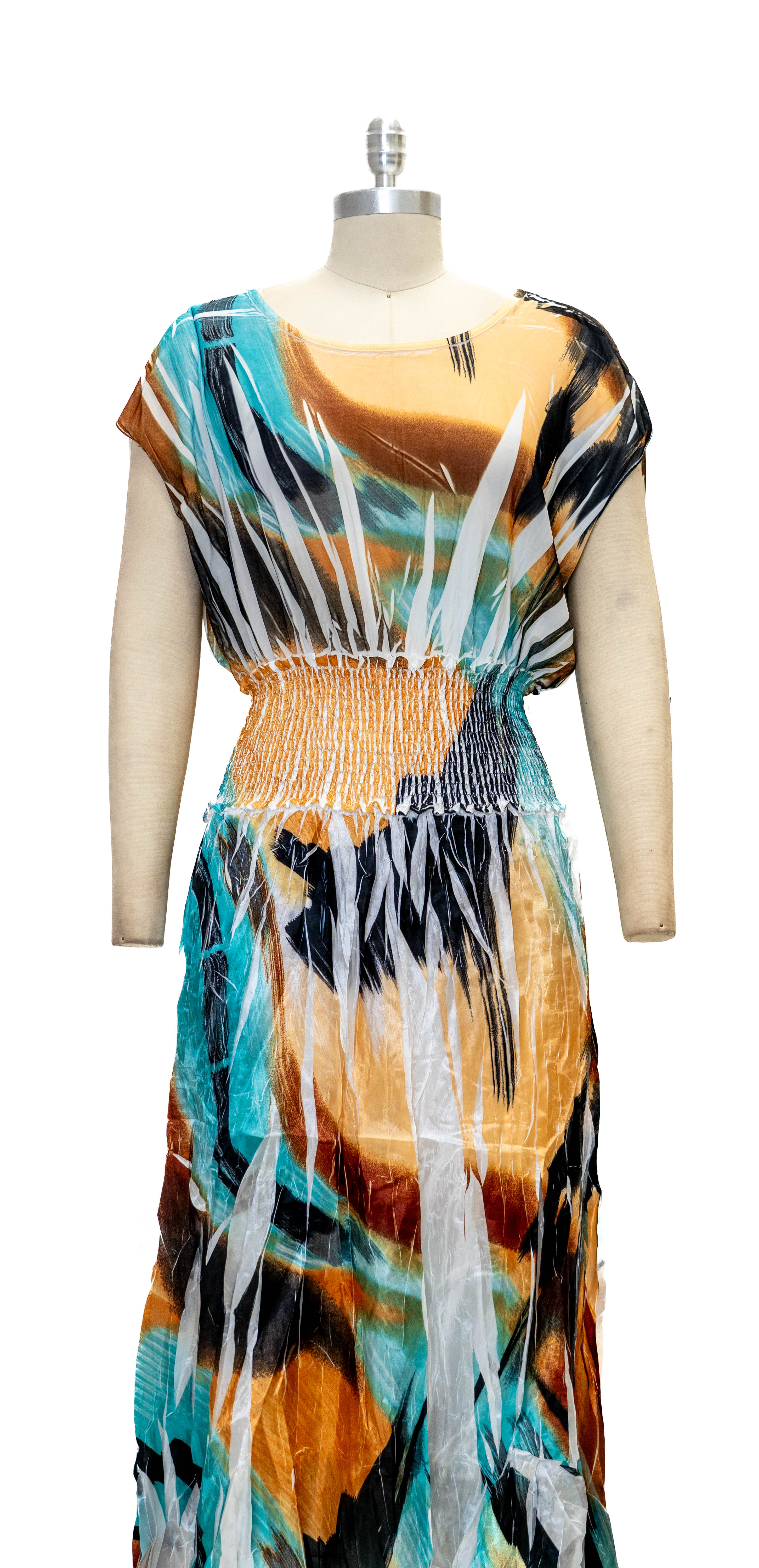 Paris Paris 8368 Smocked Waist Dress