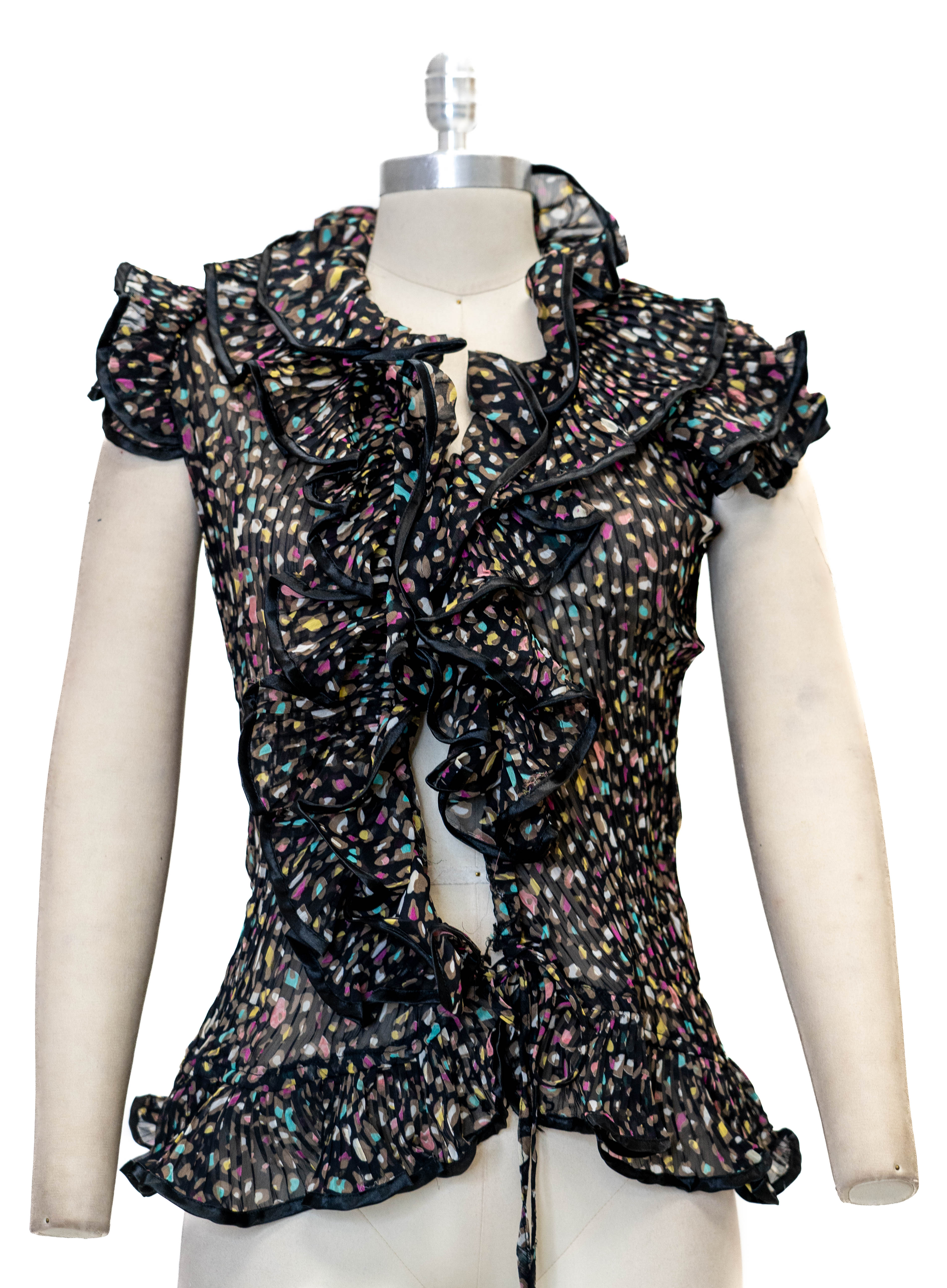 Micheal K 8089 Ruffle Blouse