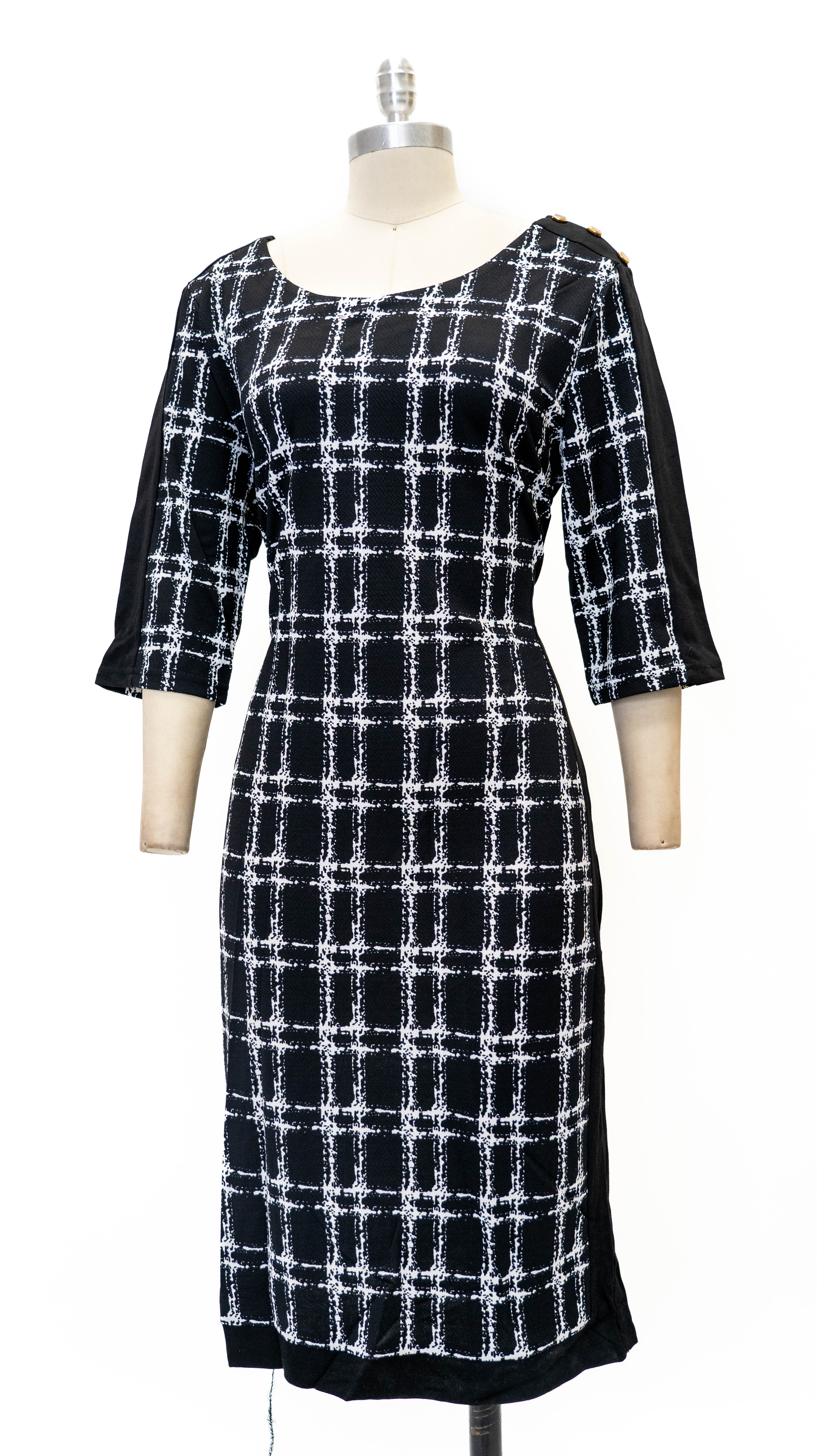 Micheal K 8430 Hatch Print Dress