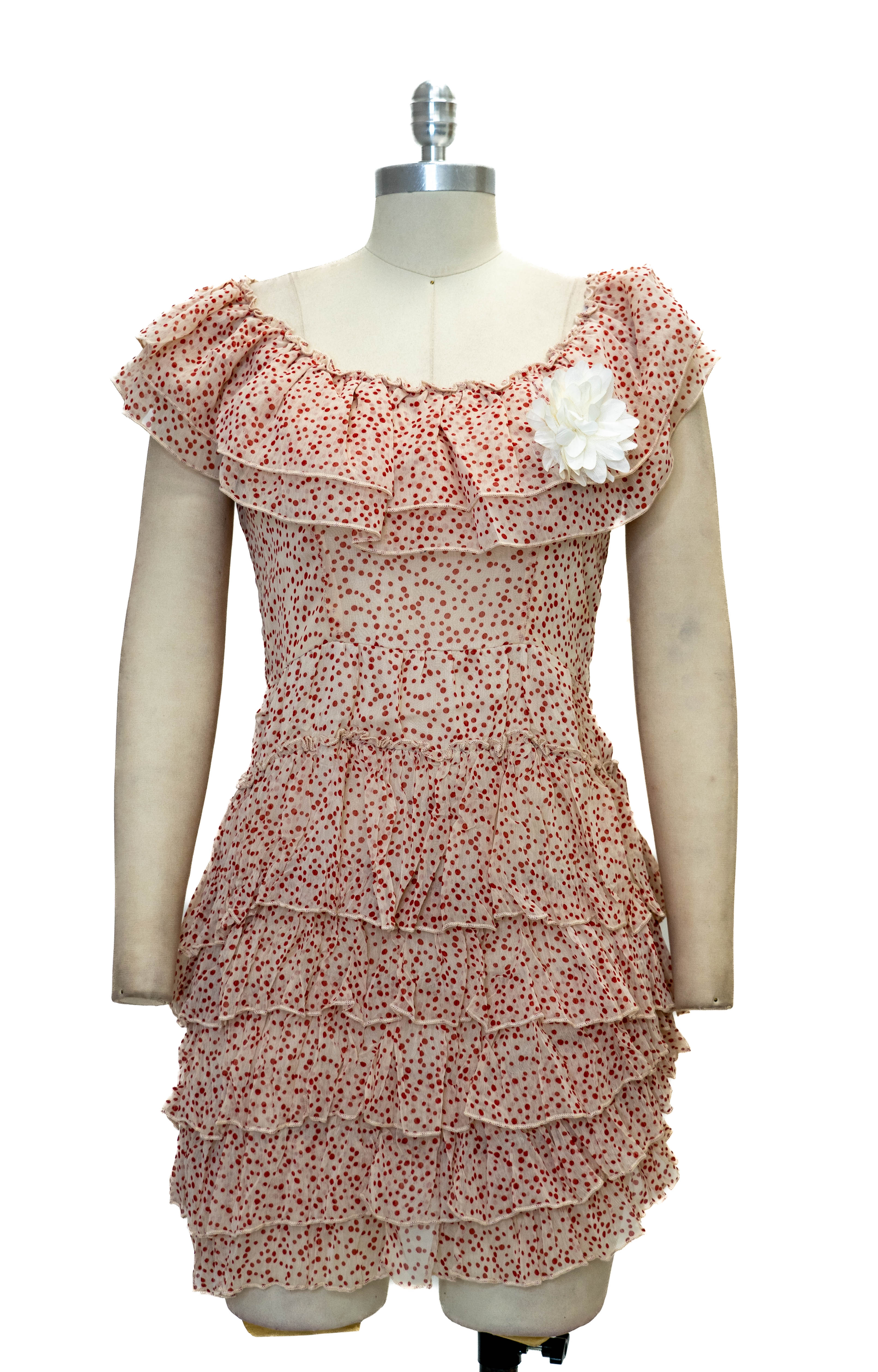 Micheal K 8617 Detachable Tiered Flower Dress