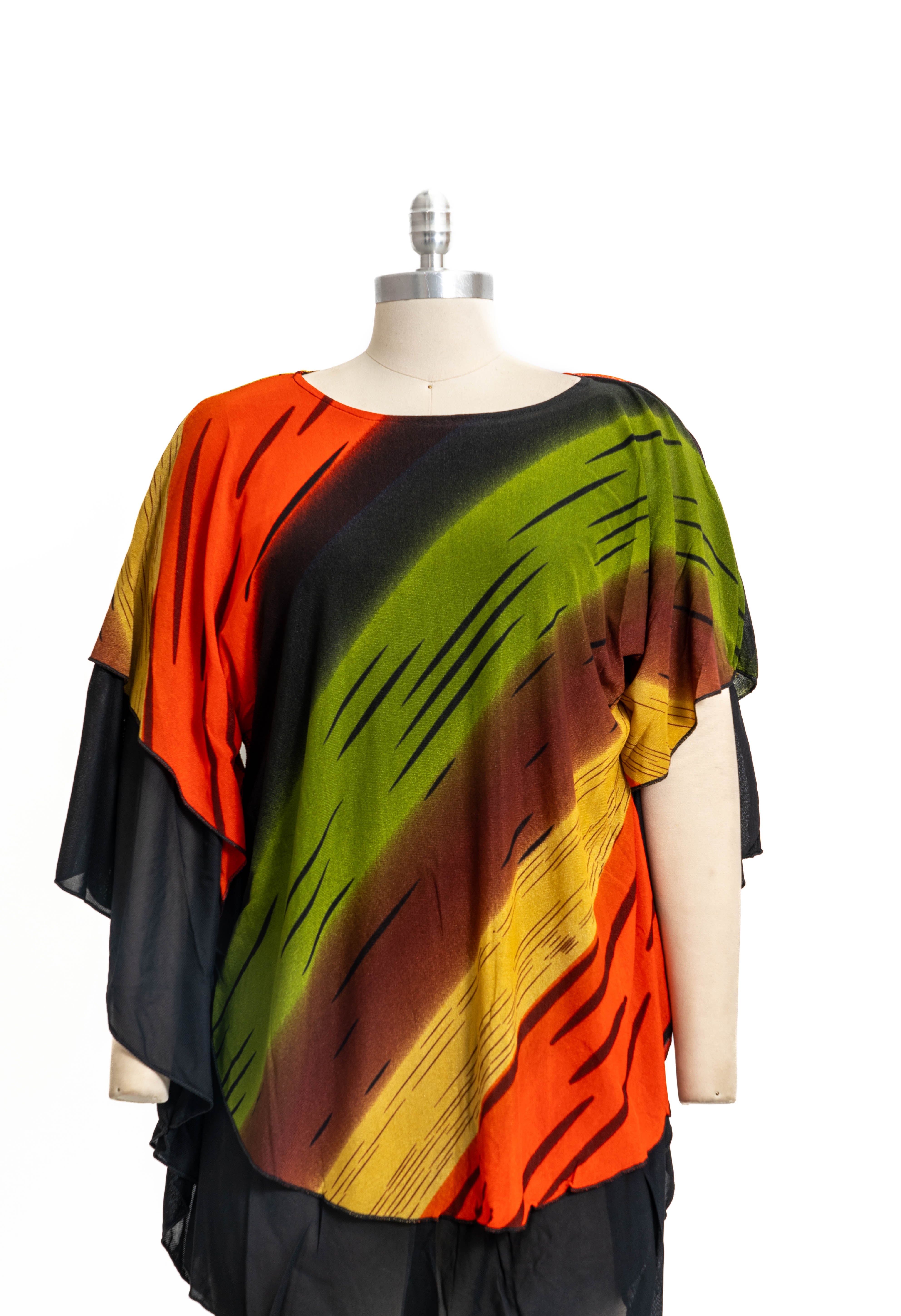Paris Paris 81286 Belted Poncho Top