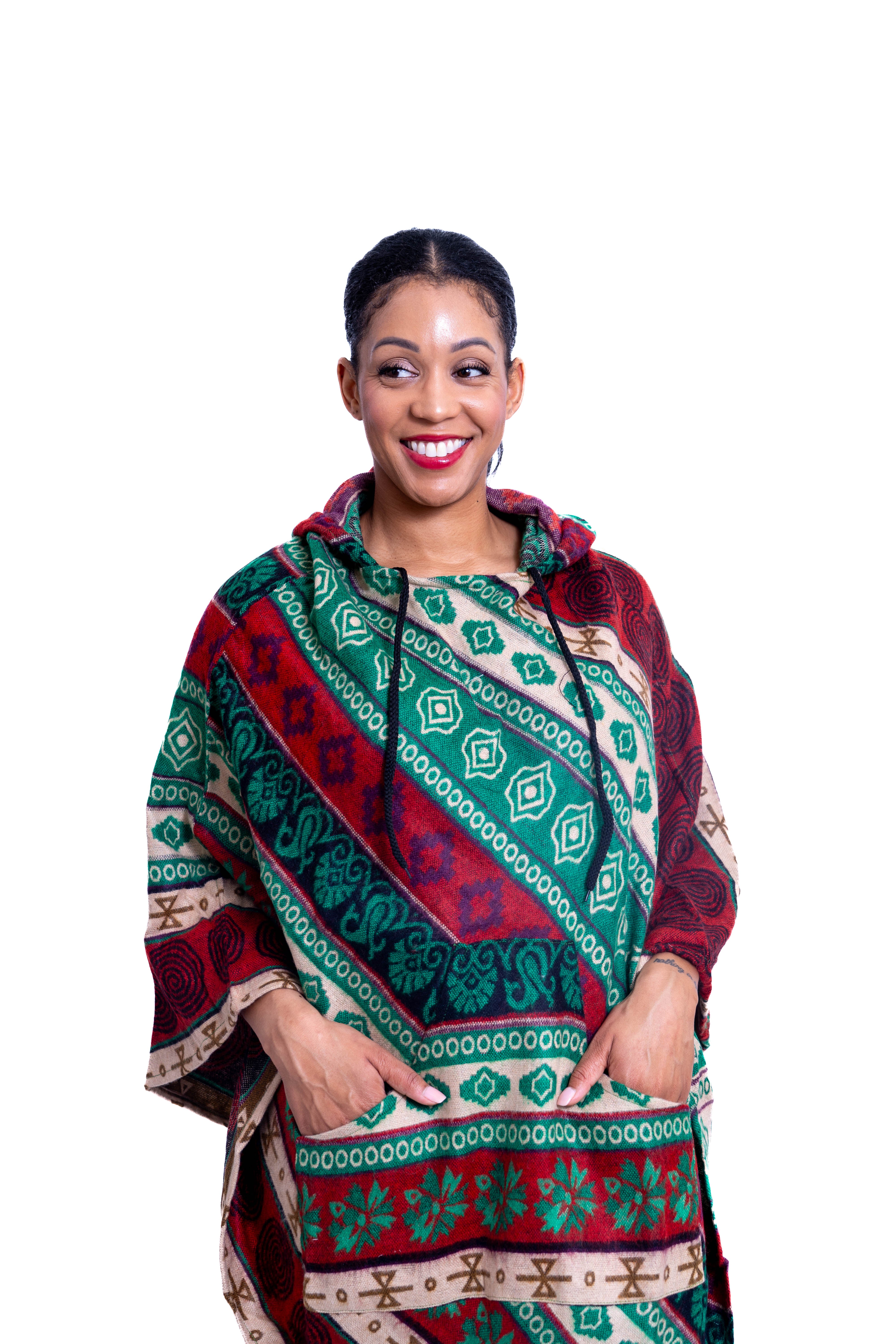 Step In Style AA22811SW Southwestern Poncho Hoodie