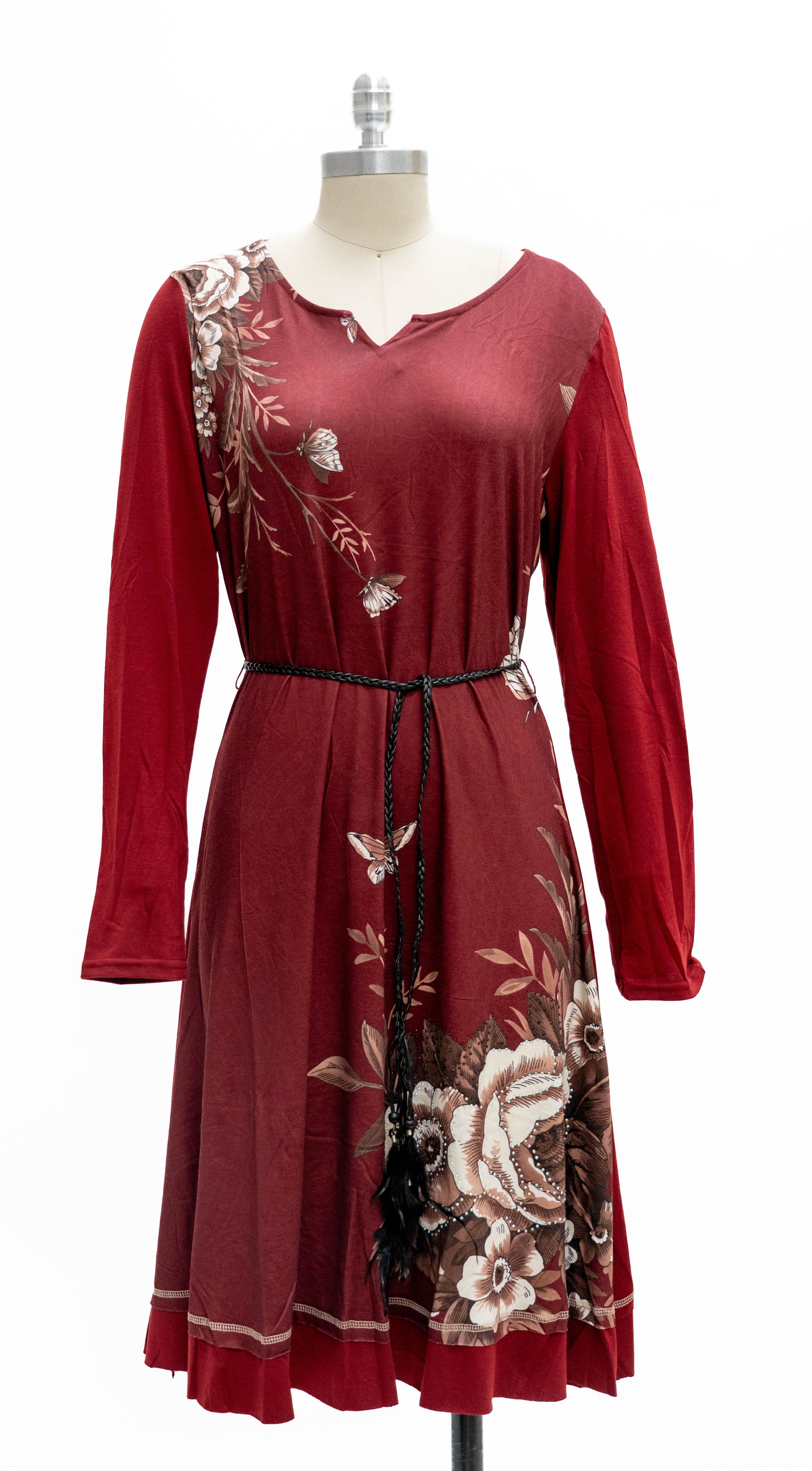 Micheal K 8548L Belted Jersey Dress