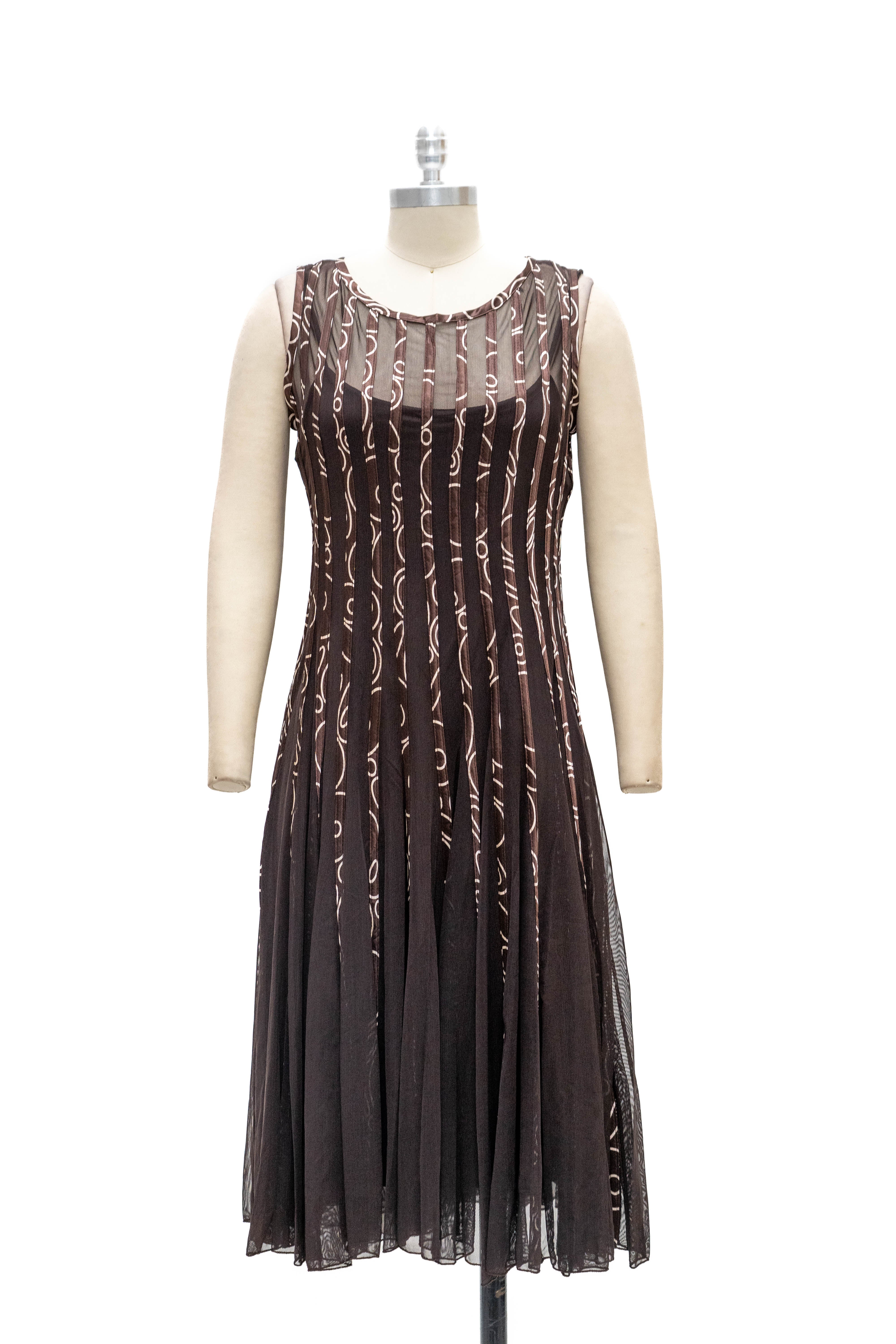 Micheal K 88891 Ribbed Mesh Dress