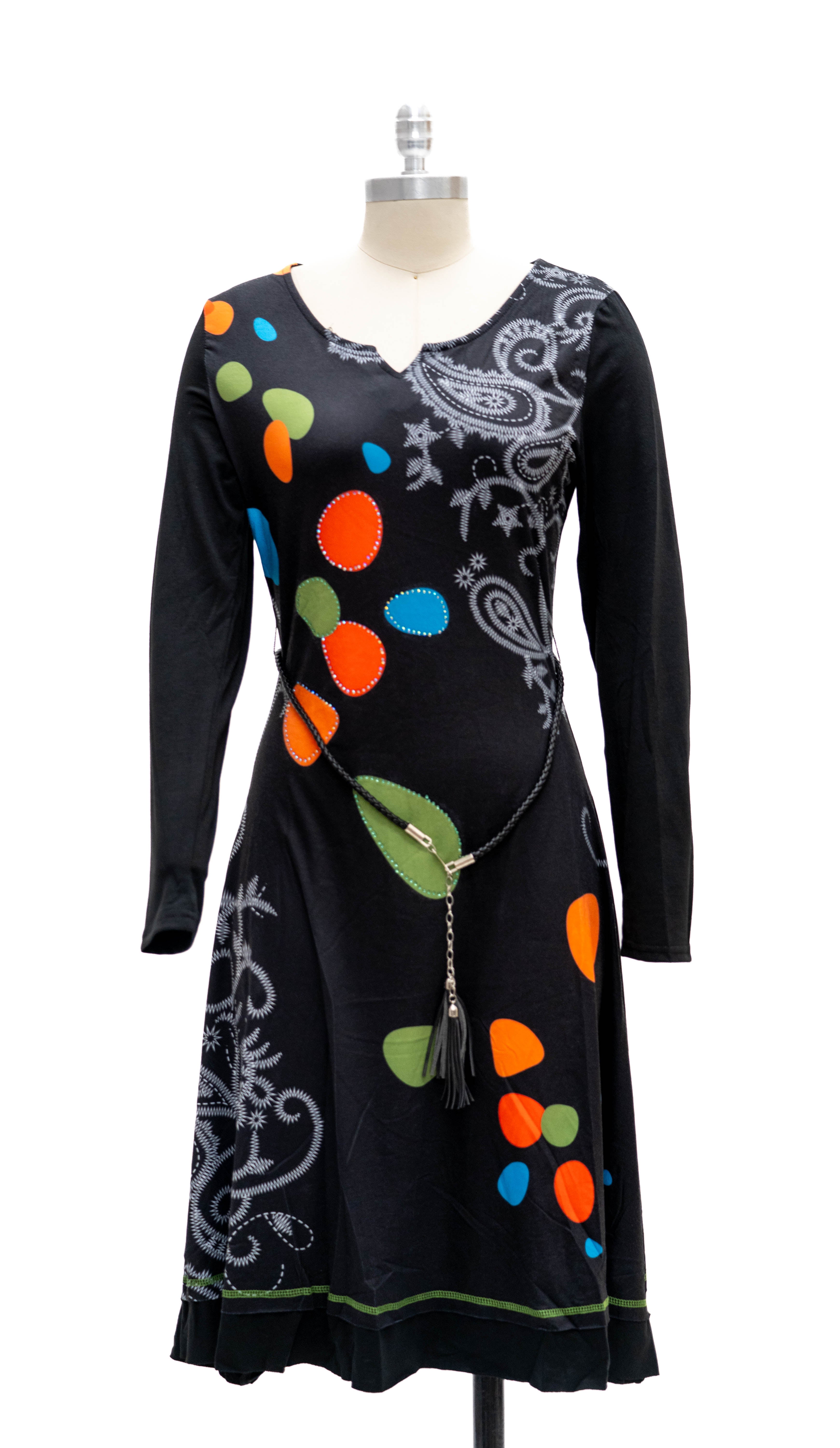 Micheal K 8546L Belted Jersey Dress