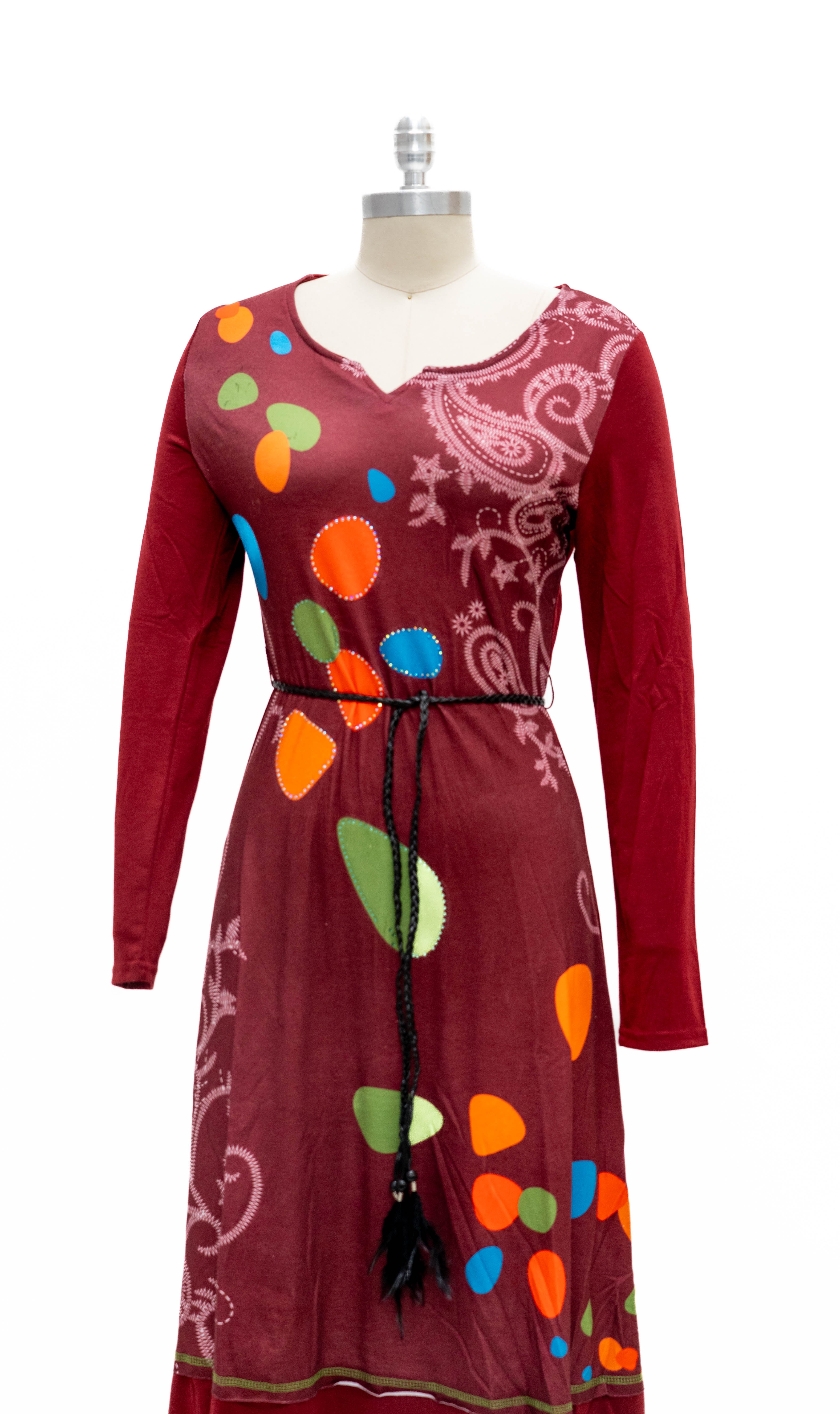 Micheal K 8546L Belted Jersey Dress