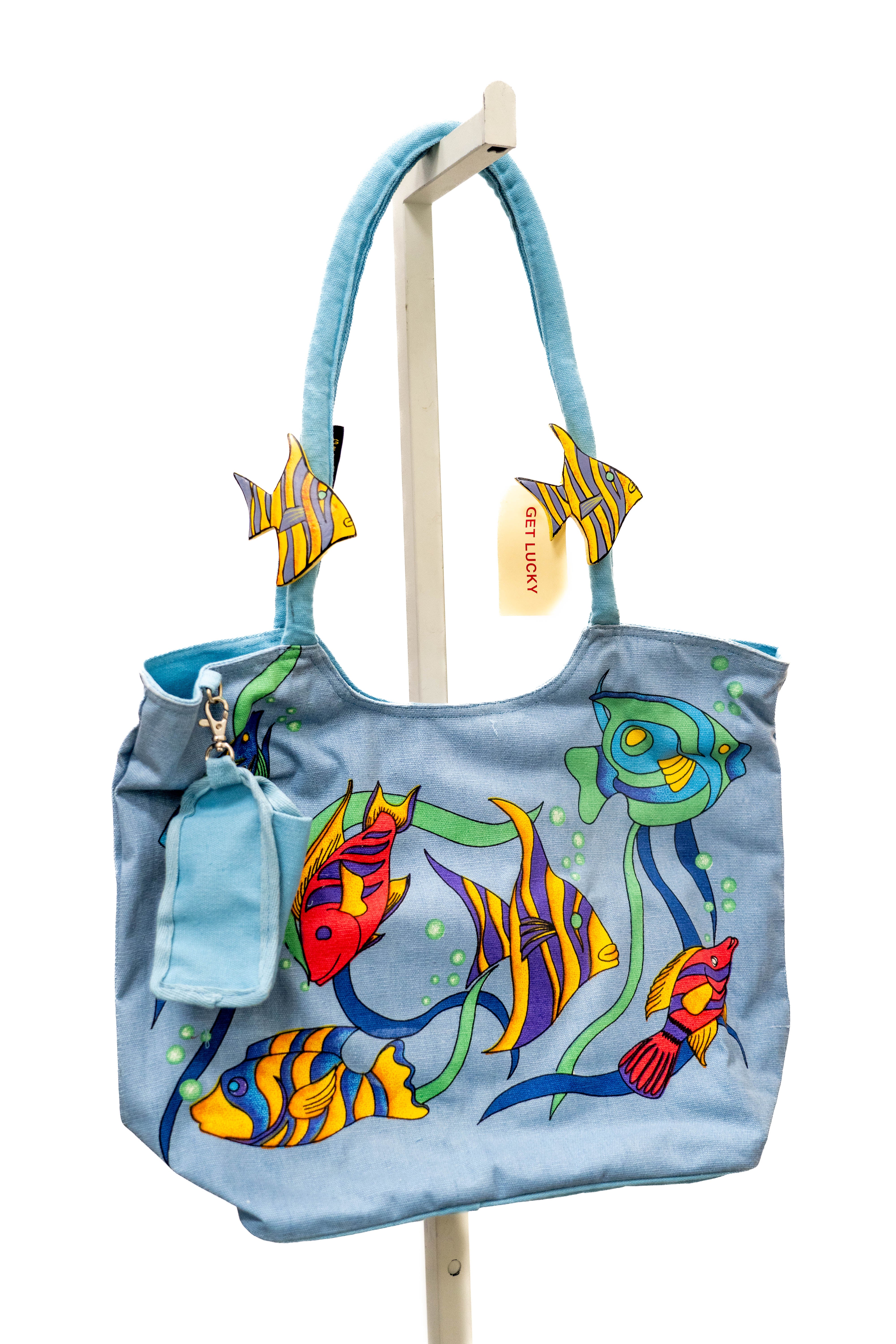Get Lucky 1001 Print Canvas Tote