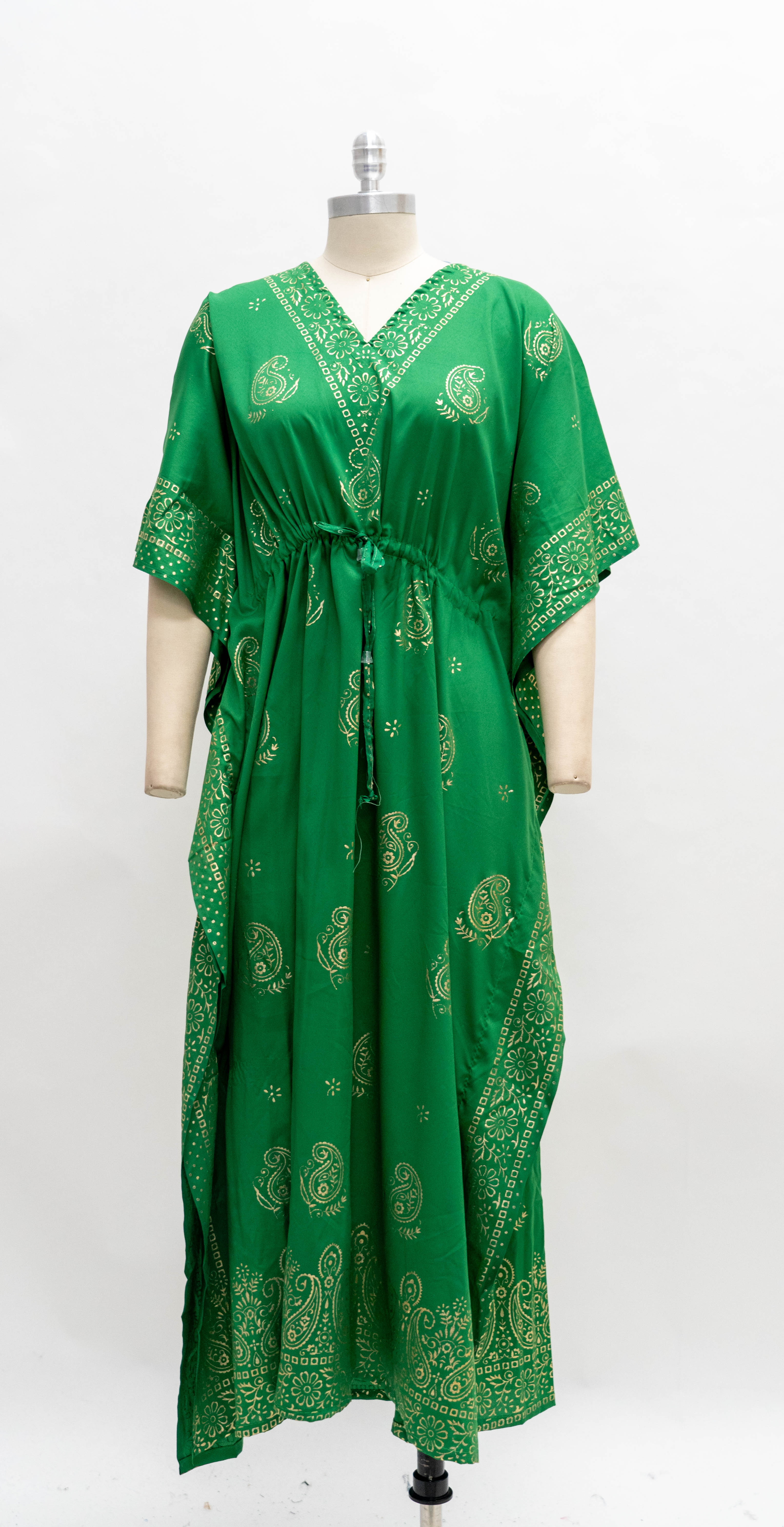 NF PNA511C Gold Foil Print Kaftan