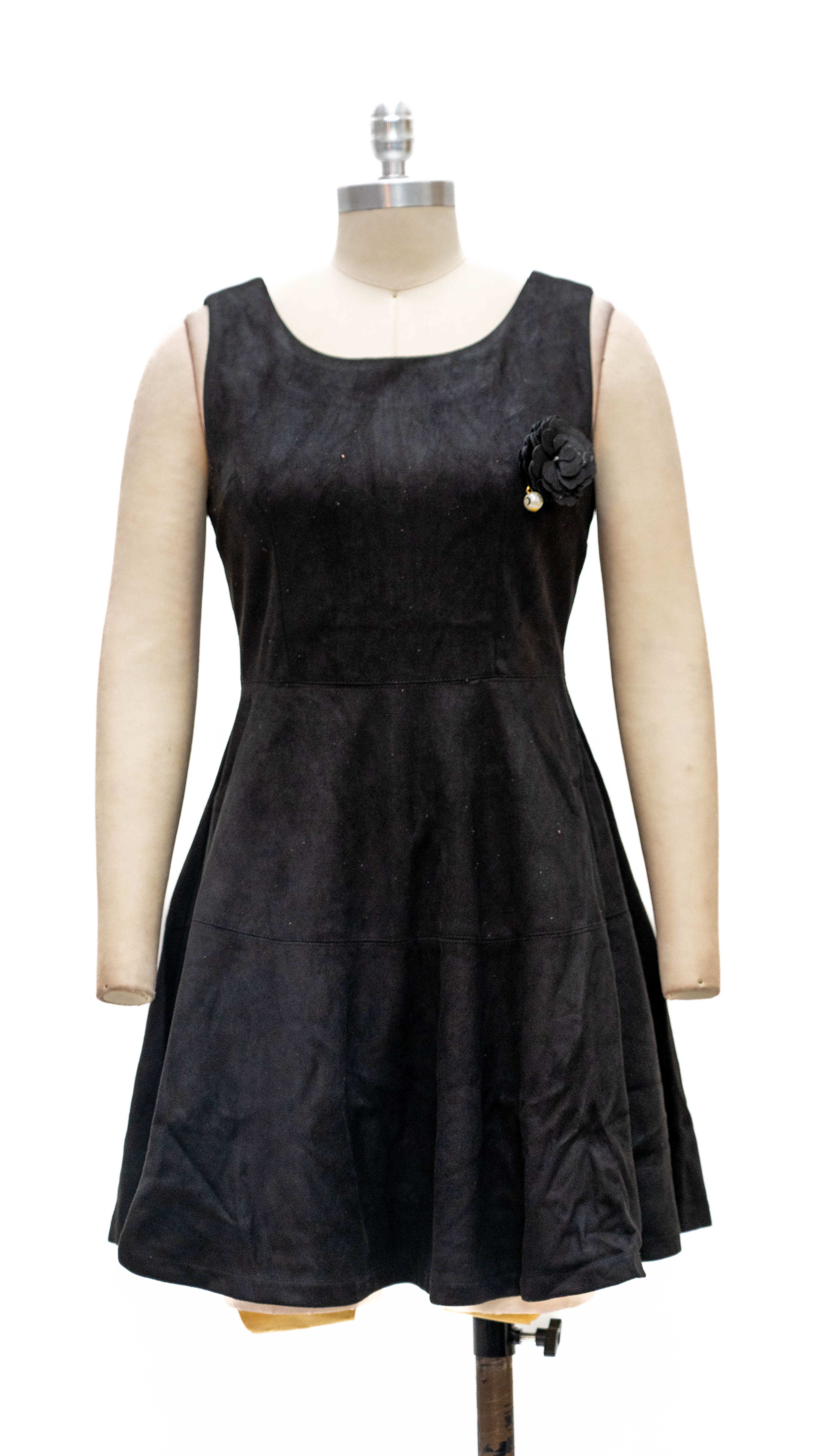 Micheal K 8570 Faux Suede Short Dress